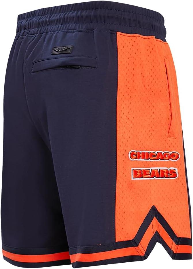 imagePro Standard Mens NFL Retro Classics Athletic ShortMidnight NavyOrangeMidnight Navy