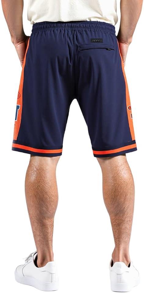 imagePro Standard Mens NFL Retro Classics Athletic ShortMidnight NavyOrangeMidnight Navy