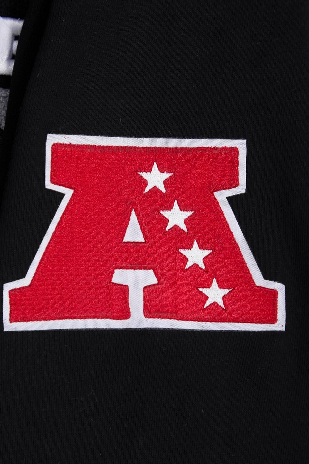 imagePro Standard Mens NFL Retro Classics Brushed Back French Terry Pull Over HoodieBlackGray