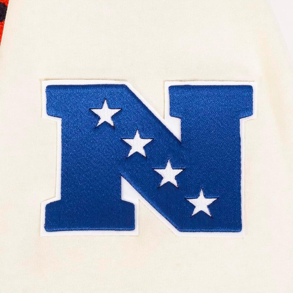 imagePro Standard Mens NFL Retro Classics Brushed Back French Terry Pull Over HoodieEggshell Midnight Navy