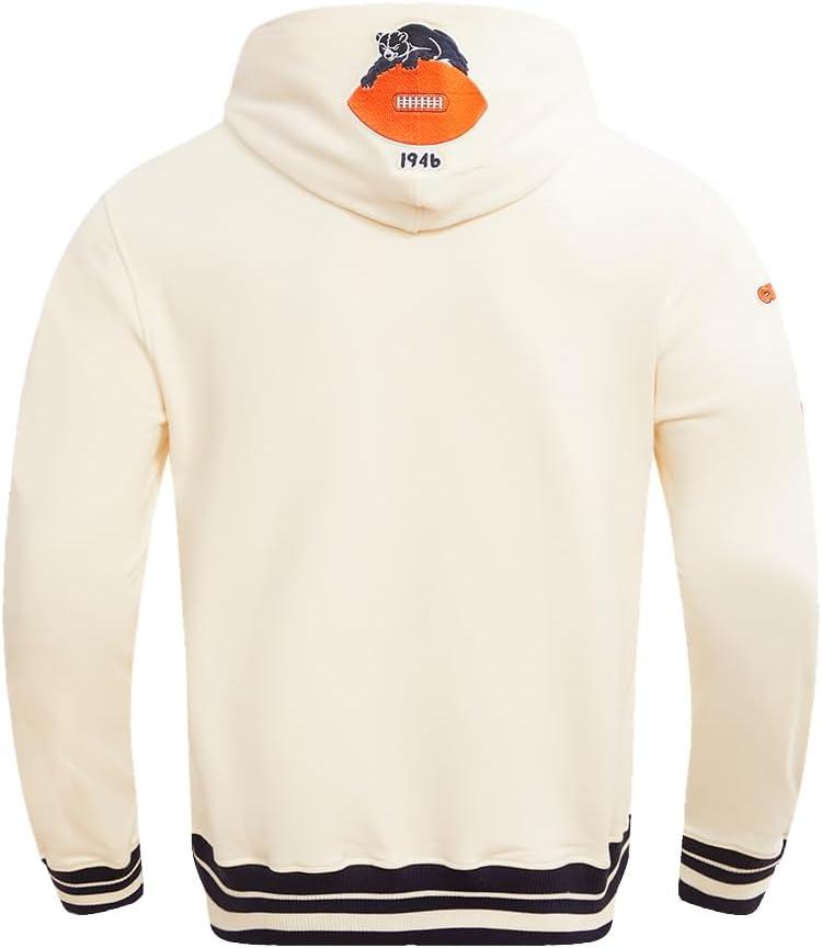 imagePro Standard Mens NFL Retro Classics Brushed Back French Terry Pull Over HoodieEggshell Midnight Navy