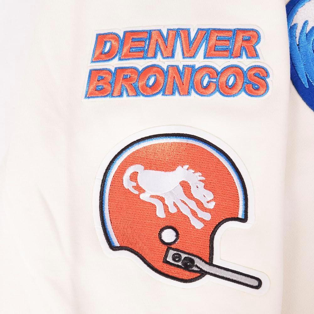 imagePro Standard Mens NFL Retro Classics Brushed Back French Terry Pull Over HoodieEggshellRoyal Blue