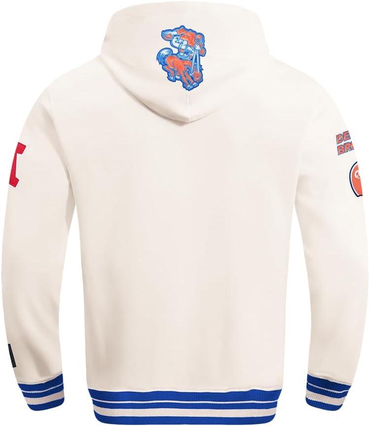 imagePro Standard Mens NFL Retro Classics Brushed Back French Terry Pull Over HoodieEggshellRoyal Blue