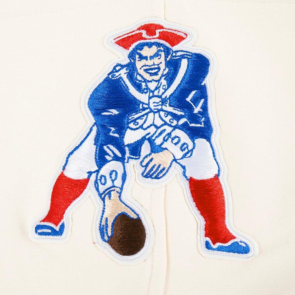 imagePro Standard Mens NFL Retro Classics Brushed Back French Terry Pull Over HoodieEggshellRoyal Blue