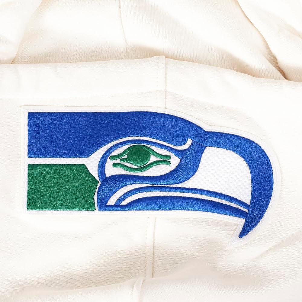 imagePro Standard Mens NFL Retro Classics Brushed Back French Terry Pull Over HoodieEggshellRoyal Blue