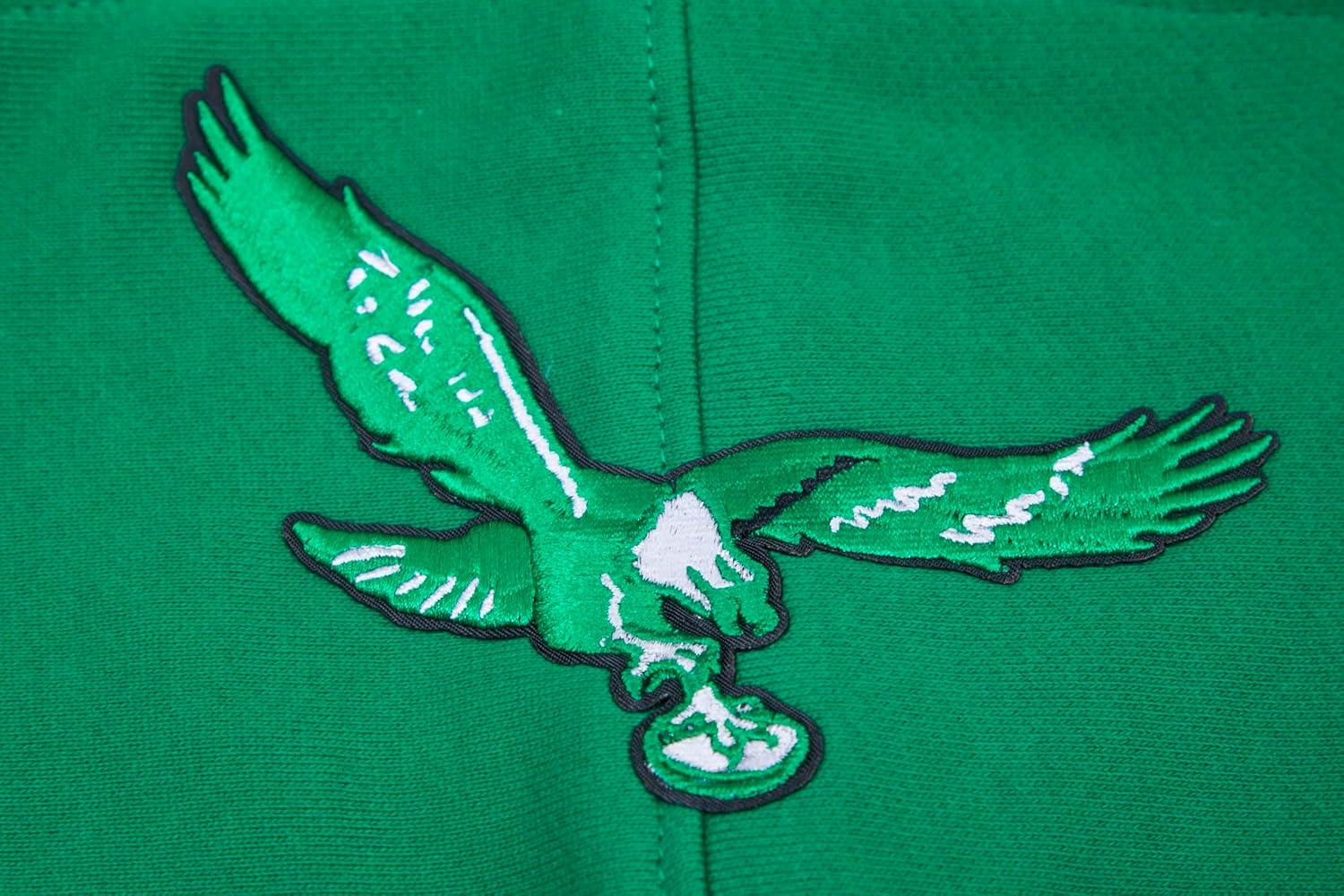 imagePro Standard Mens NFL Retro Classics Brushed Back French Terry Pull Over HoodieKelly Green