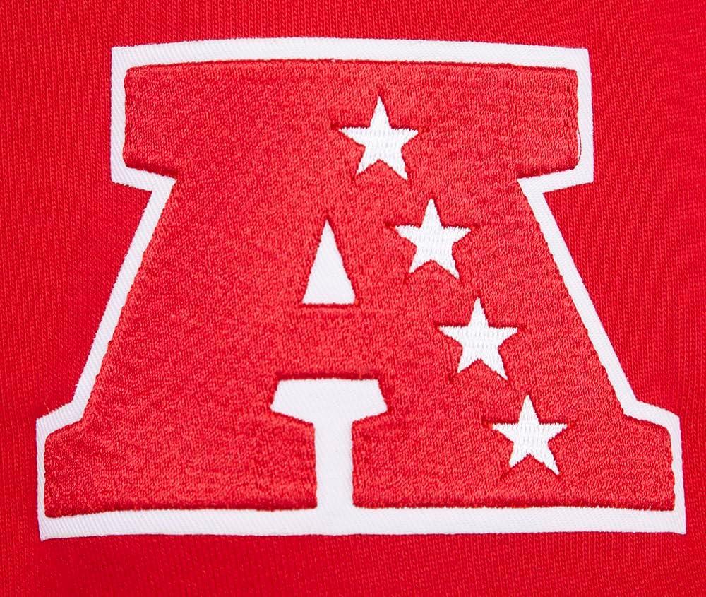 imagePro Standard Mens NFL Retro Classics Brushed Back French Terry Pull Over HoodieRedBlack