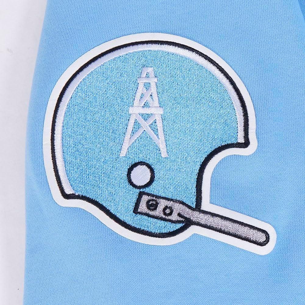 imagePro Standard Mens NFL Retro Classics Brushed Back French Terry Pull Over HoodieUniversity Blue