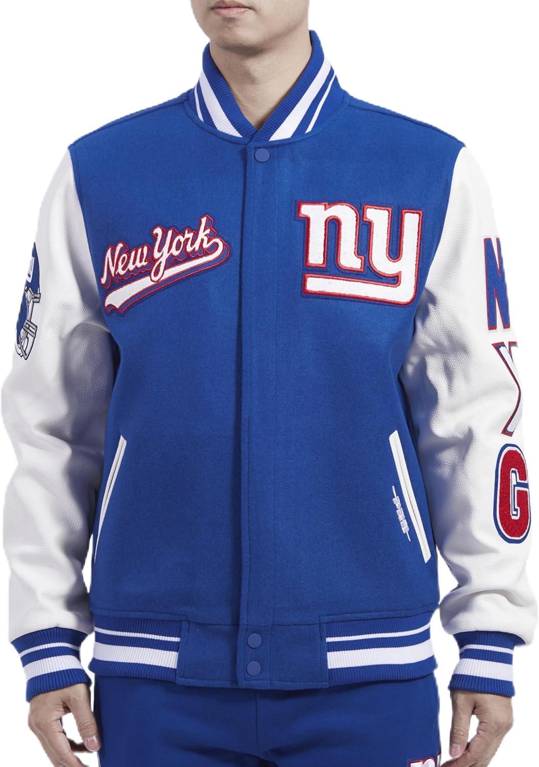 imagePro Standard Mens NFL Script Tail Varsity JacketBlue