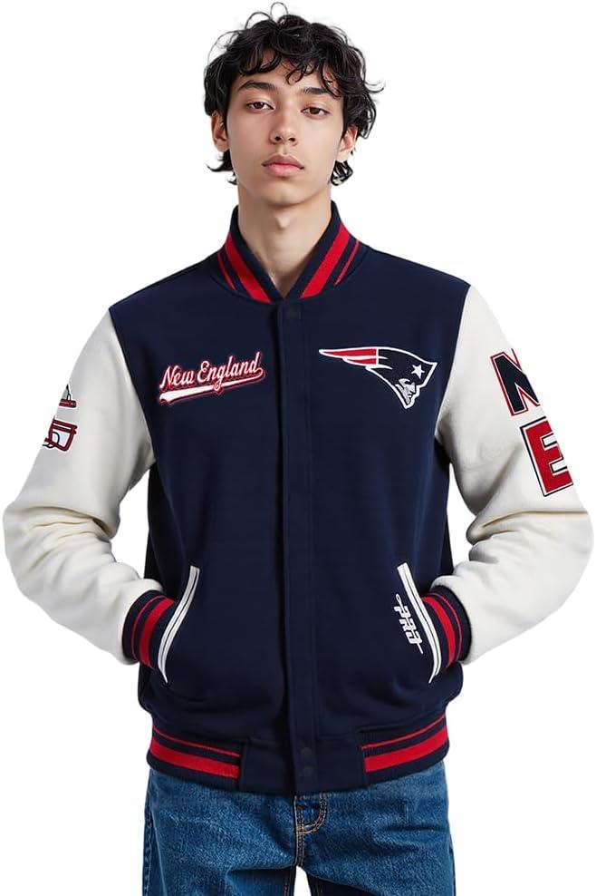 imagePro Standard Mens NFL Script Tail Varsity JacketBlue