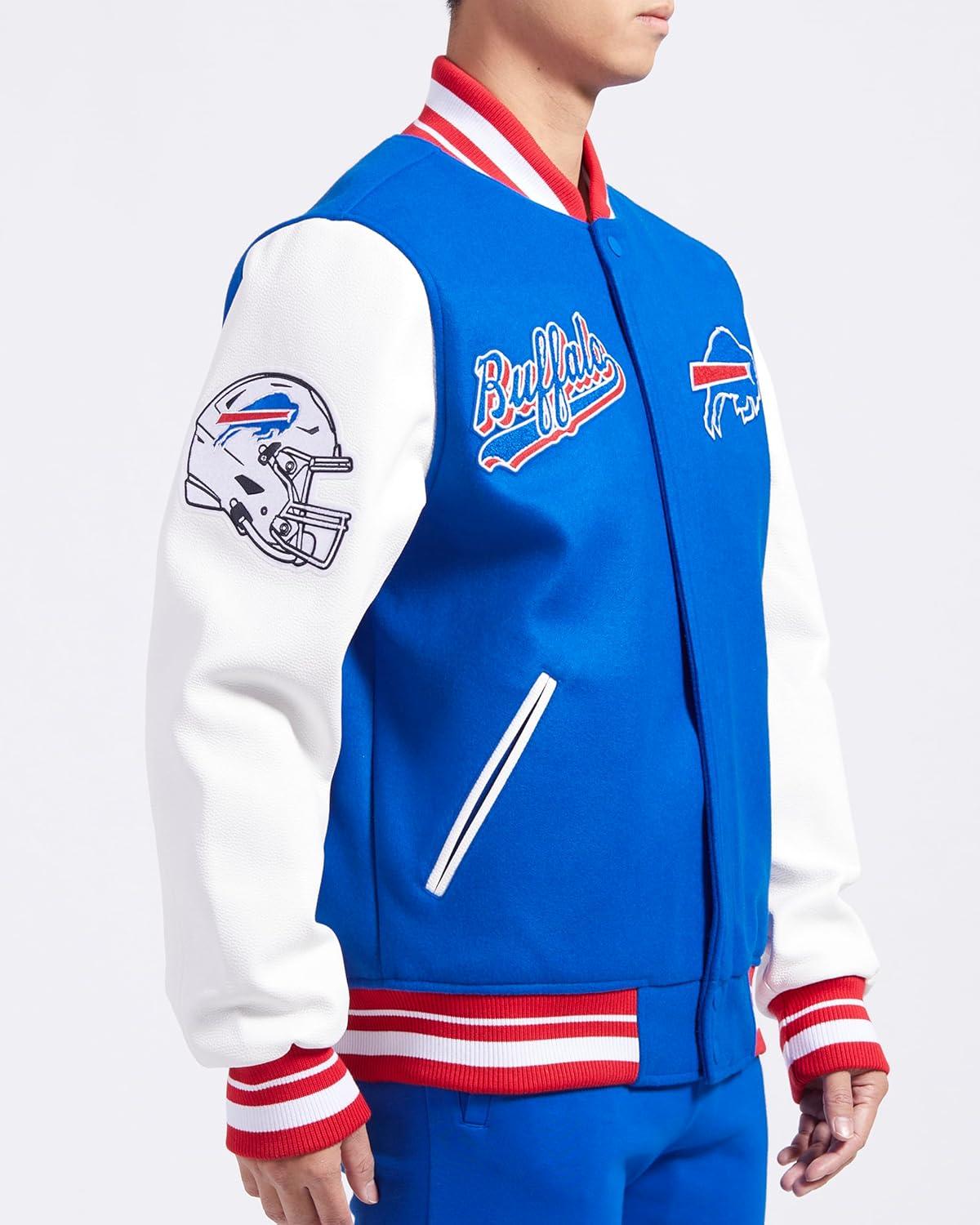 imagePro Standard Mens NFL Script Tail Varsity JacketBlue