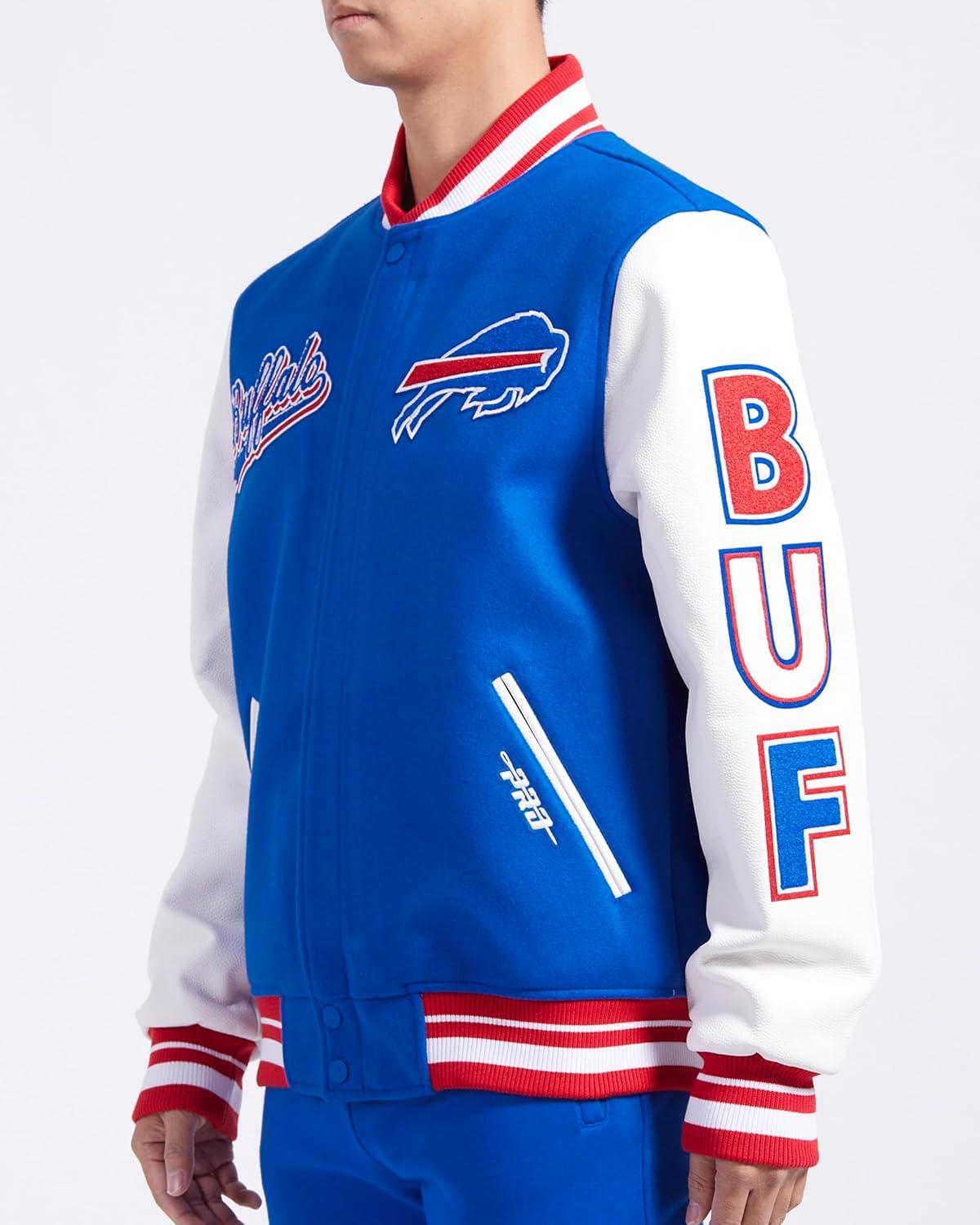imagePro Standard Mens NFL Script Tail Varsity JacketBlue