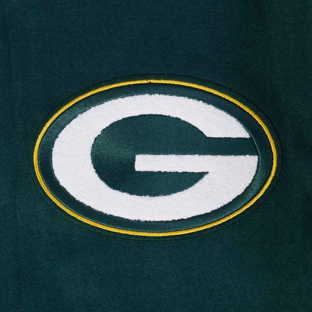 imagePro Standard Mens NFL Script Tail Varsity JacketGreen