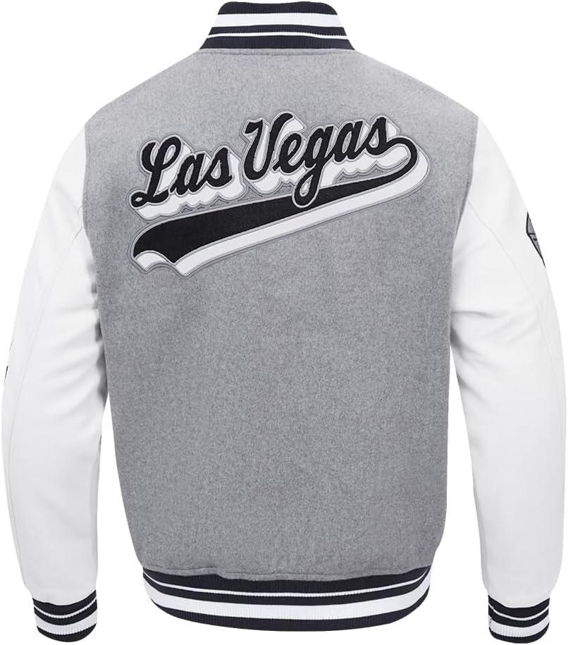 imagePro Standard Mens NFL Script Tail Varsity JacketGrey