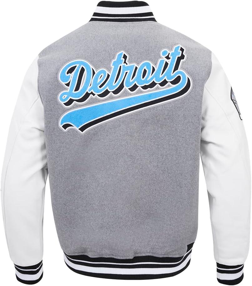 imagePro Standard Mens NFL Script Tail Varsity JacketGrey