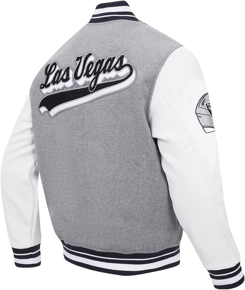 imagePro Standard Mens NFL Script Tail Varsity JacketGrey