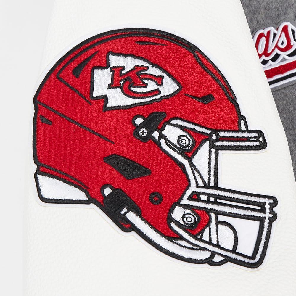 imagePro Standard Mens NFL Script Tail Varsity JacketGrey