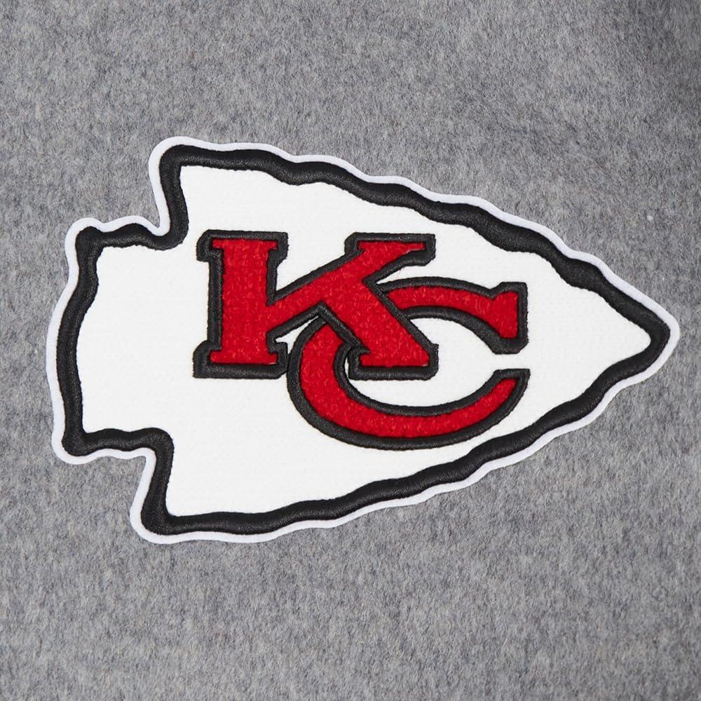 imagePro Standard Mens NFL Script Tail Varsity JacketGrey