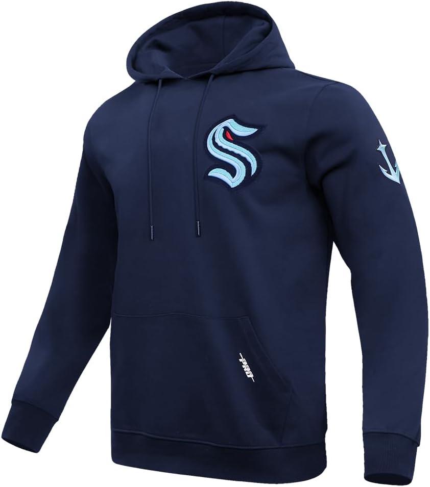 imagePro Standard Mens NHL Classic Chenille Pull Over HoodieMidnight Navy