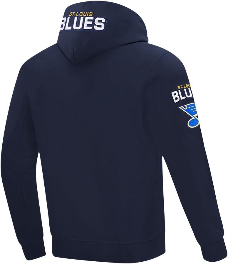 imagePro Standard Mens NHL Classic Chenille Pull Over HoodieMidnight Navy