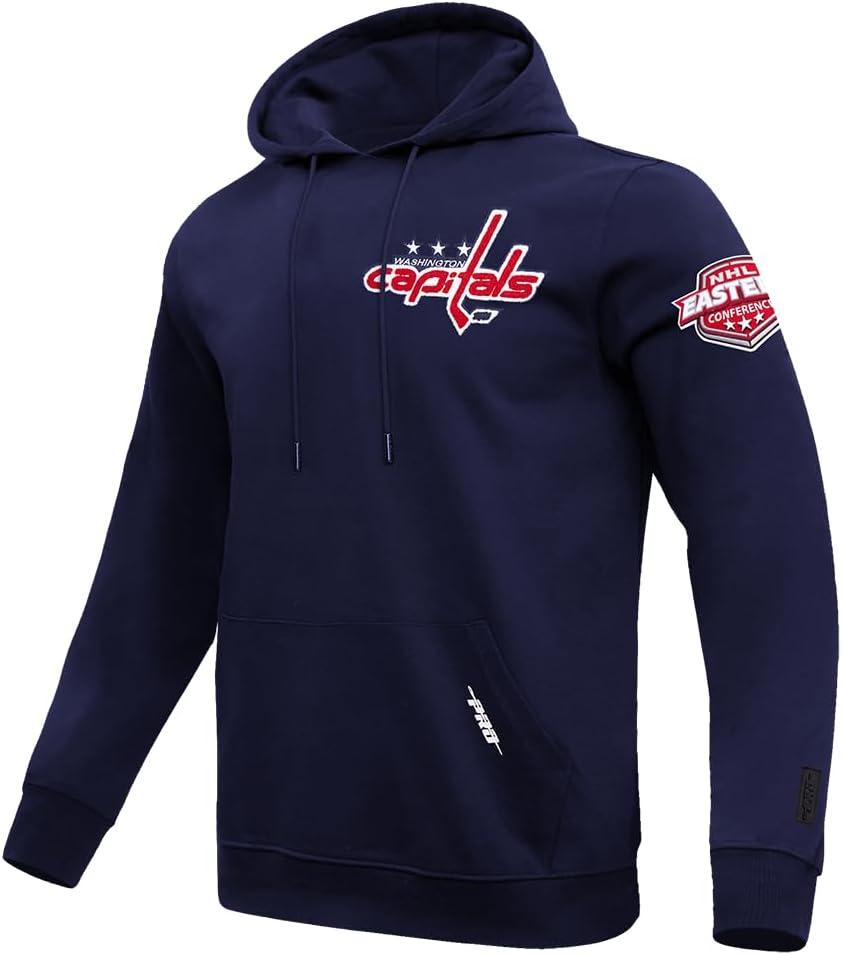 imagePro Standard Mens NHL Classic Chenille Pull Over HoodieMidnight Navy