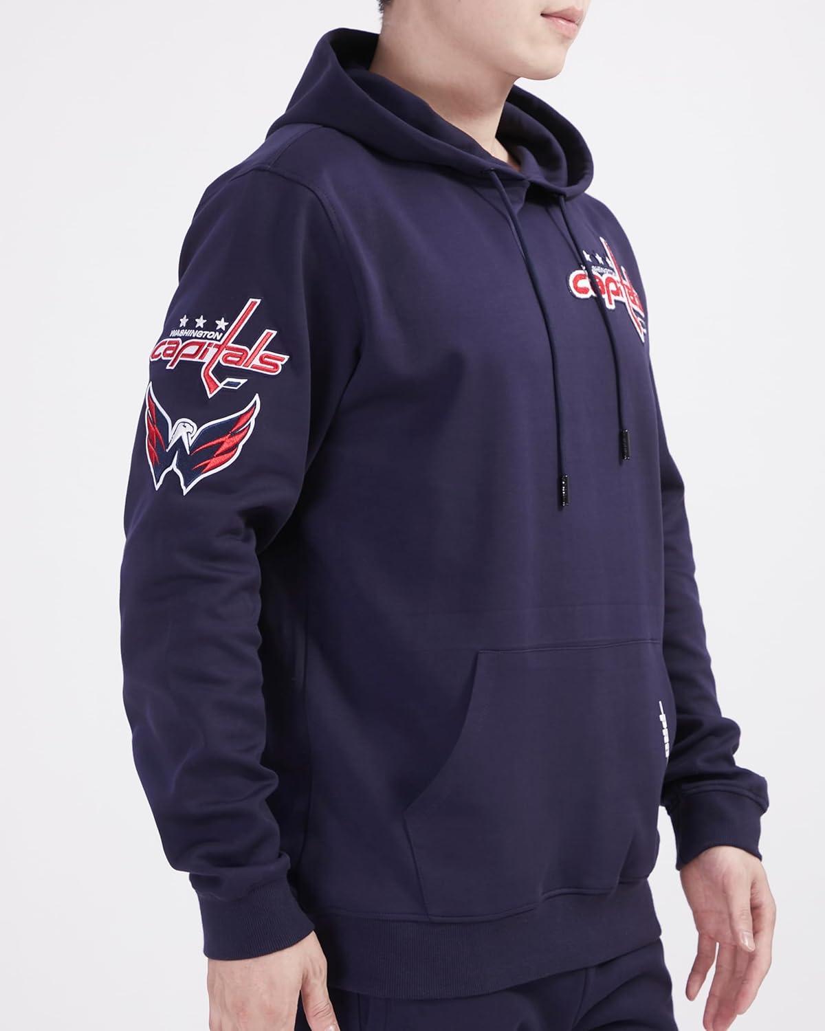 imagePro Standard Mens NHL Classic Chenille Pull Over HoodieMidnight Navy