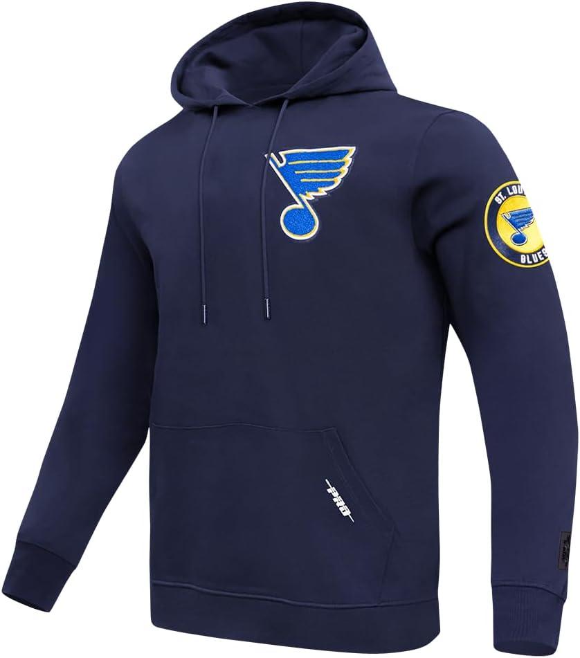 imagePro Standard Mens NHL Classic Chenille Pull Over HoodieMidnight Navy