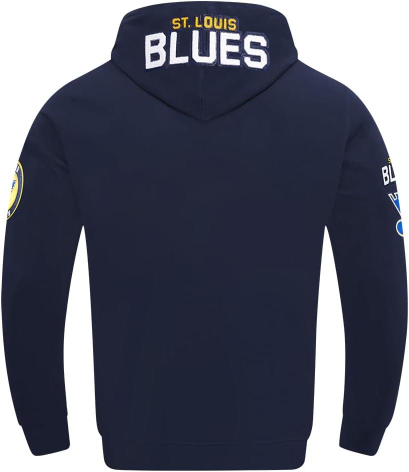 imagePro Standard Mens NHL Classic Chenille Pull Over HoodieMidnight Navy