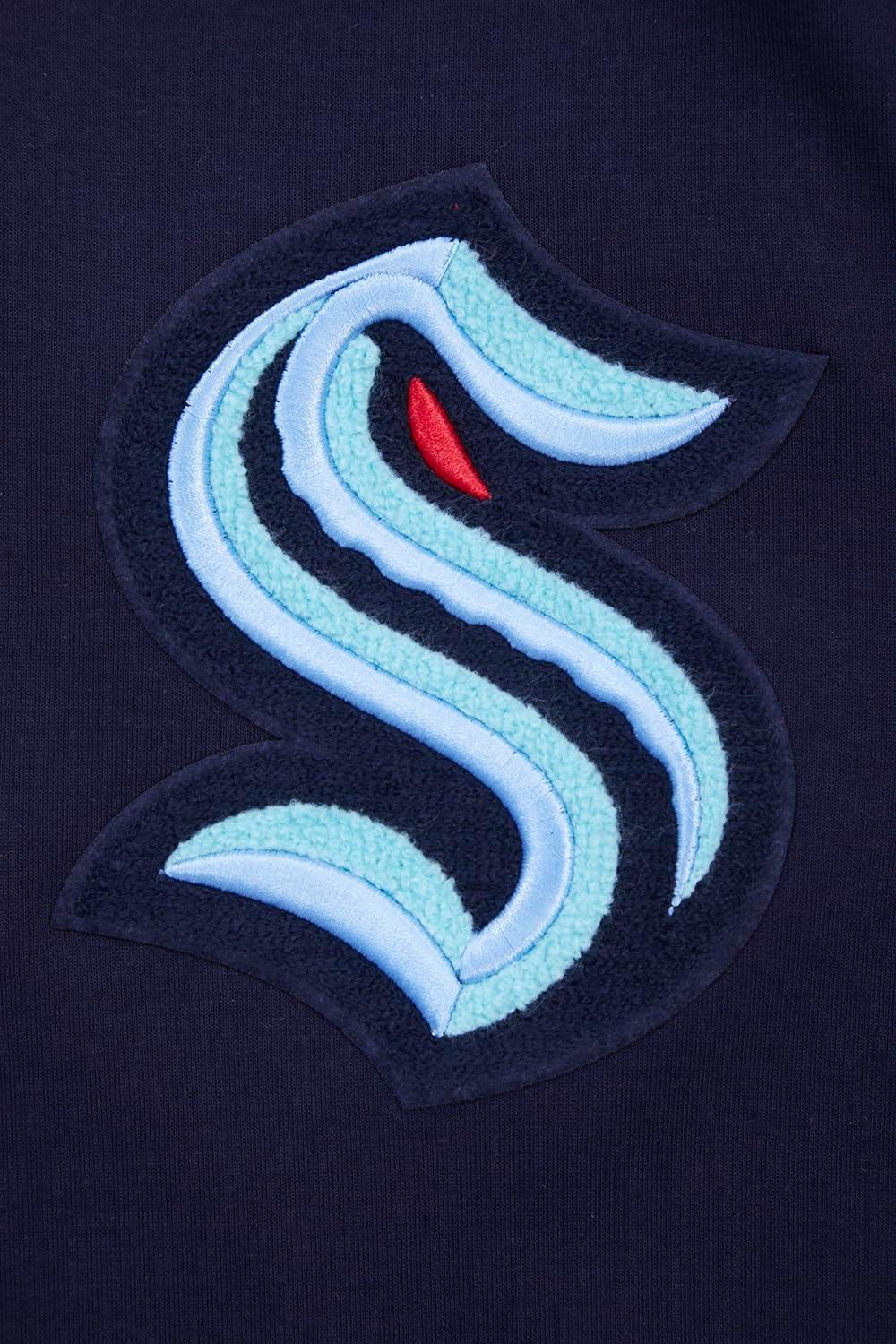imagePro Standard Mens NHL Classic Chenille Pull Over HoodieMidnight Navy
