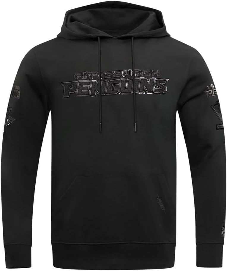 imagePro Standard Mens NHL Classic Chenille Pull Over HoodieTriple Black
