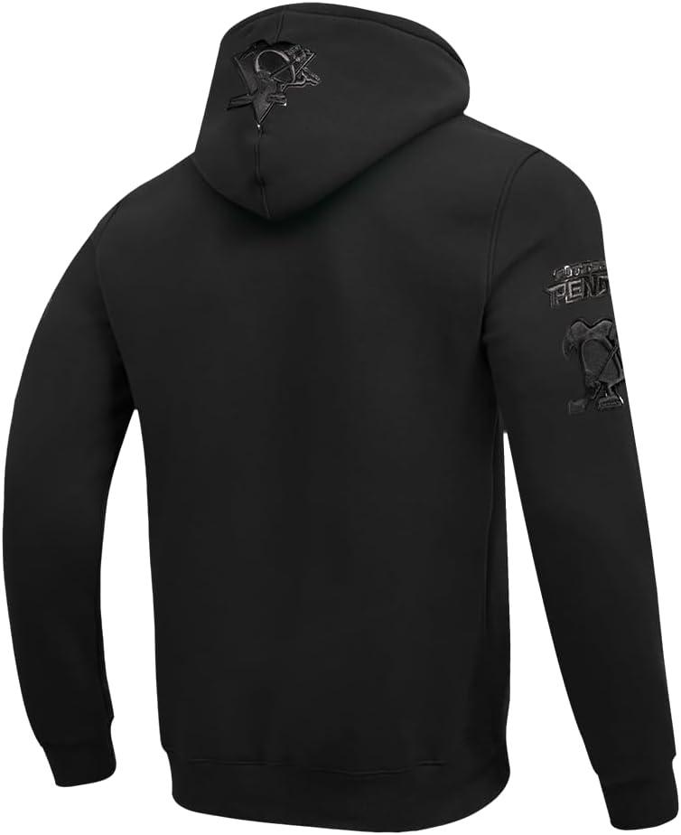 imagePro Standard Mens NHL Classic Chenille Pull Over HoodieTriple Black