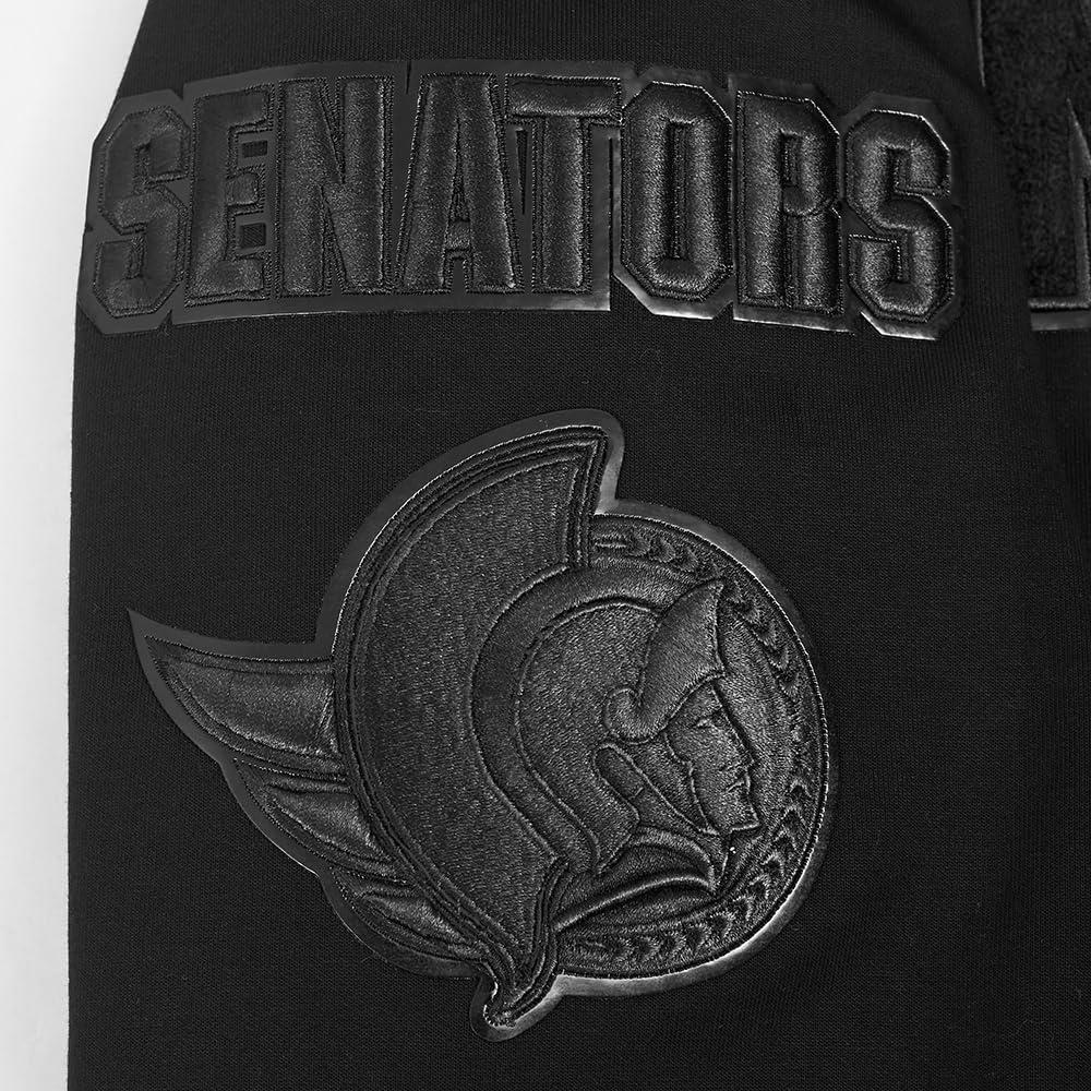 imagePro Standard Mens NHL Classic Chenille Pull Over HoodieTriple Black