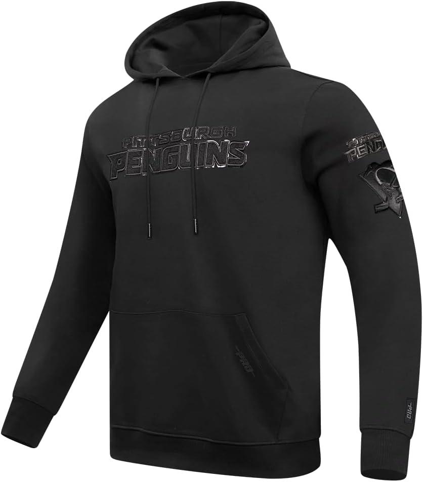 imagePro Standard Mens NHL Classic Chenille Pull Over HoodieTriple Black