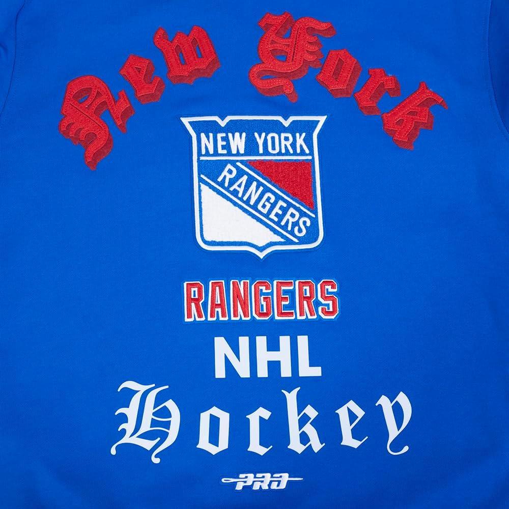 imagePro Standard Mens NHL Old English Crewneck SweatshirtRoyal Blue