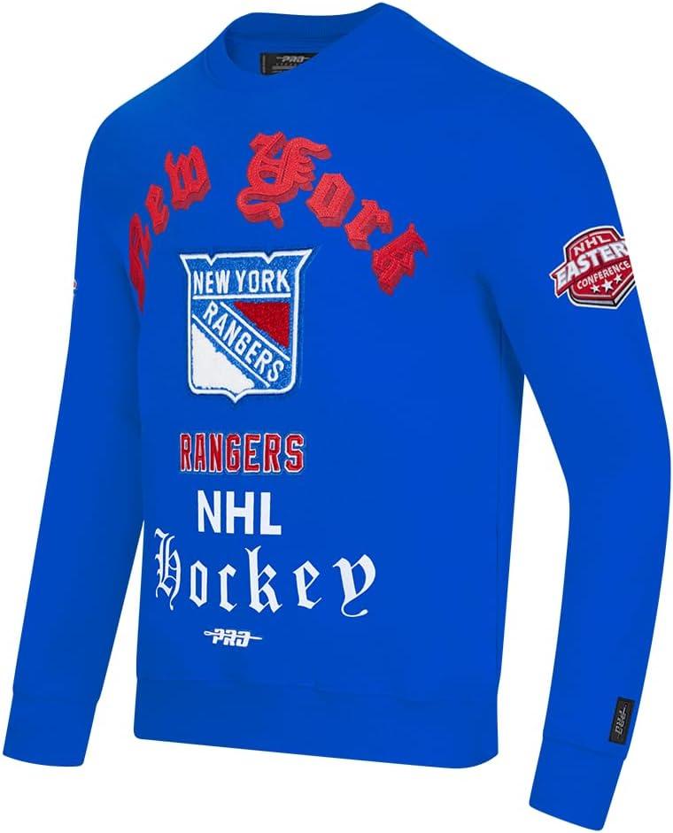 imagePro Standard Mens NHL Old English Crewneck SweatshirtRoyal Blue
