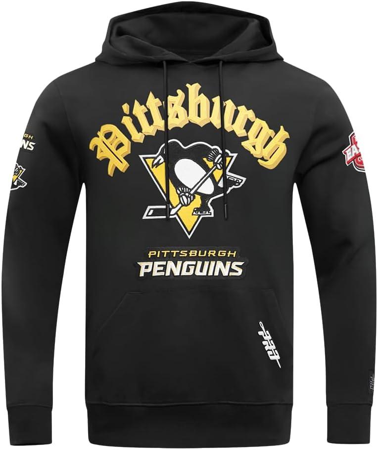 imagePro Standard Mens NHL Old English Pull Over HoodieBlack