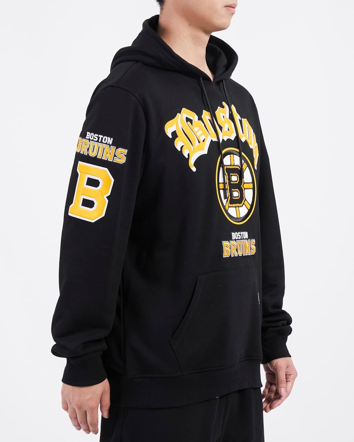 imagePro Standard Mens NHL Old English Pull Over HoodieBlack