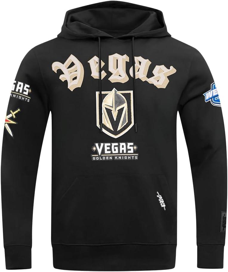 imagePro Standard Mens NHL Old English Pull Over HoodieBlack