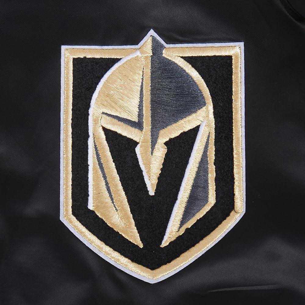 imagePro Standard Mens NHL Old English Satin JacketBlack