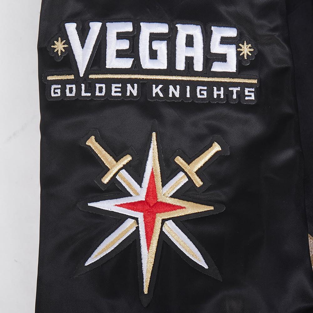 imagePro Standard Mens NHL Old English Satin JacketBlack