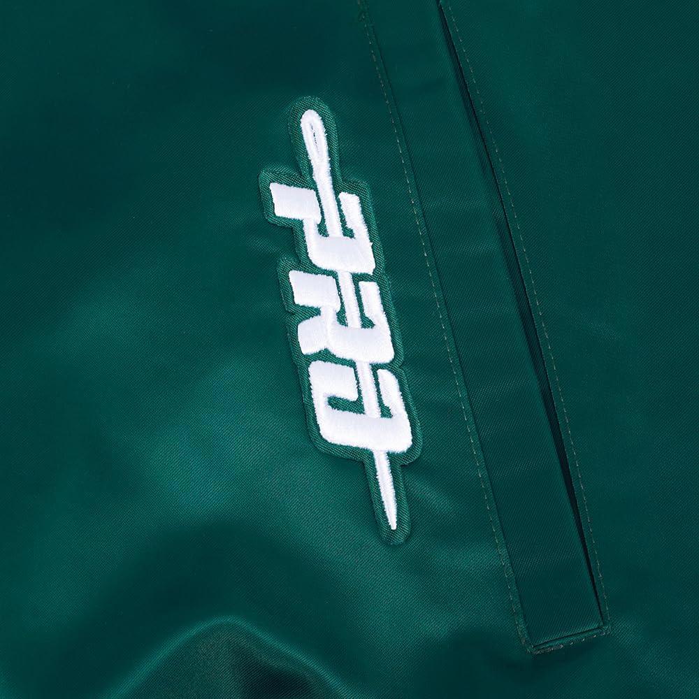 imagePro Standard Mens NHL Old English Satin JacketForest Green