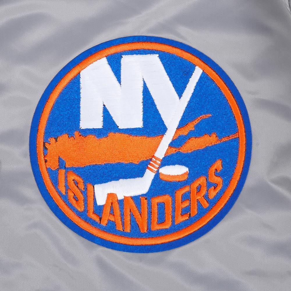 imagePro Standard Mens NHL Old English Satin JacketGray