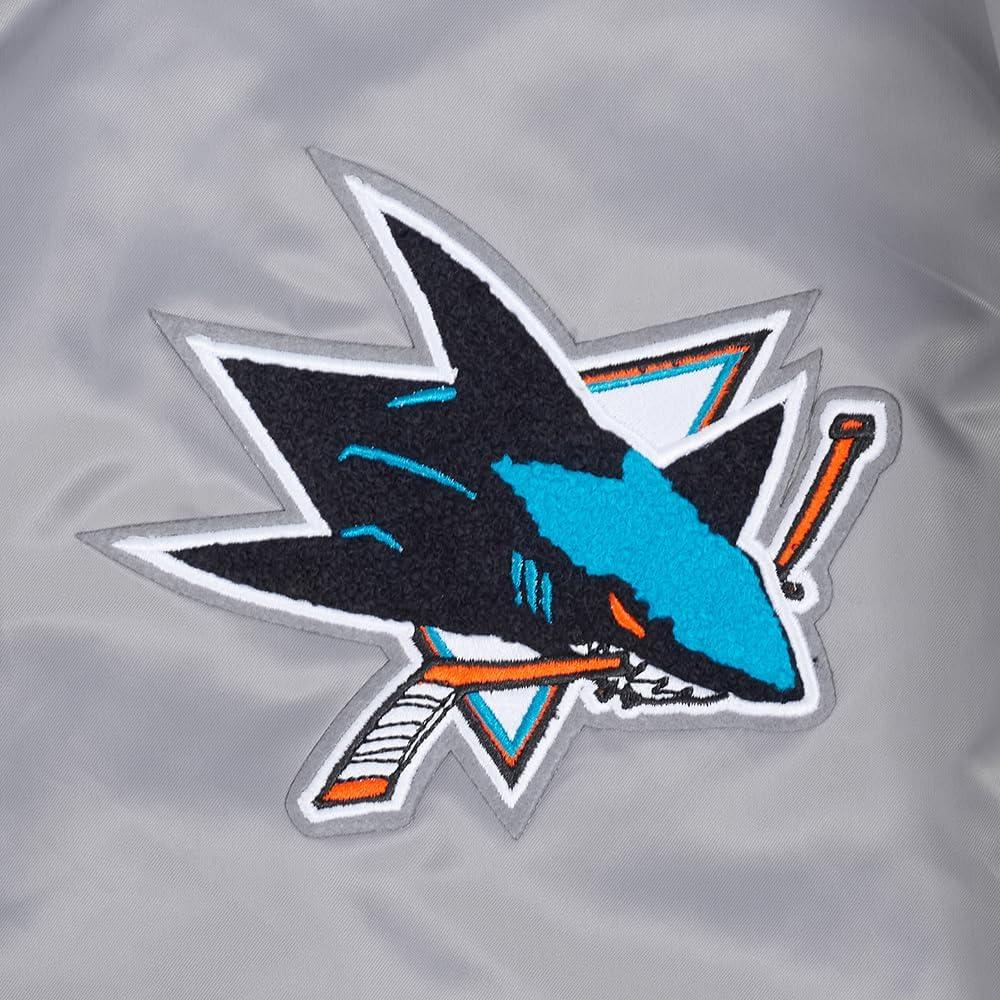 imagePro Standard Mens NHL Old English Satin JacketGray