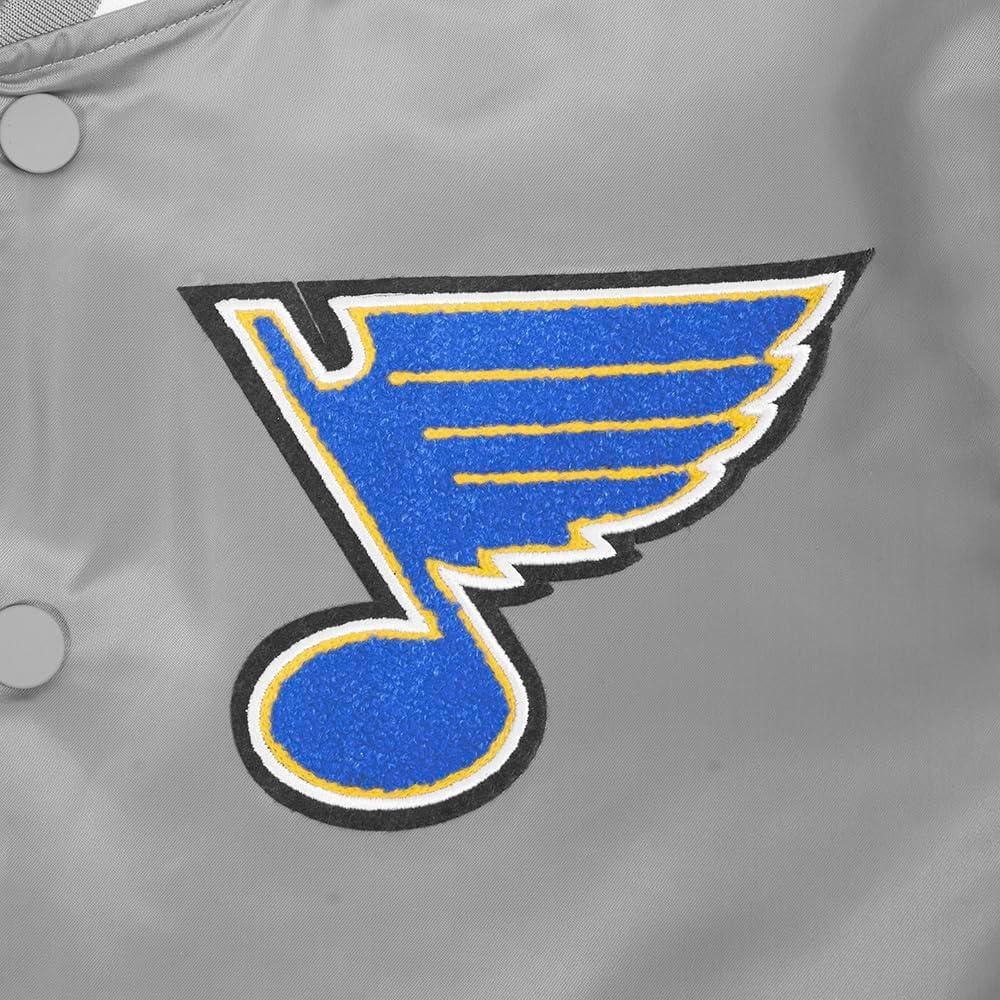 imagePro Standard Mens NHL Old English Satin JacketGray