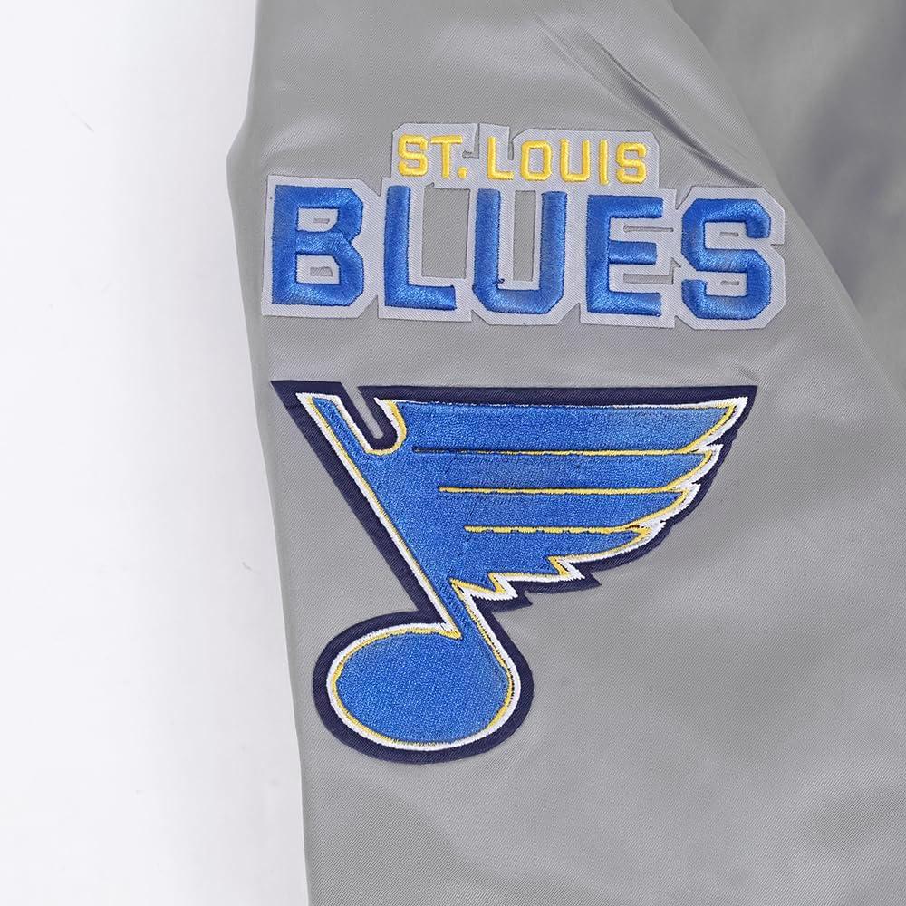 imagePro Standard Mens NHL Old English Satin JacketGray