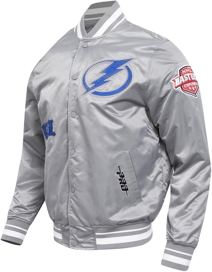 imagePro Standard Mens NHL Old English Satin JacketGray
