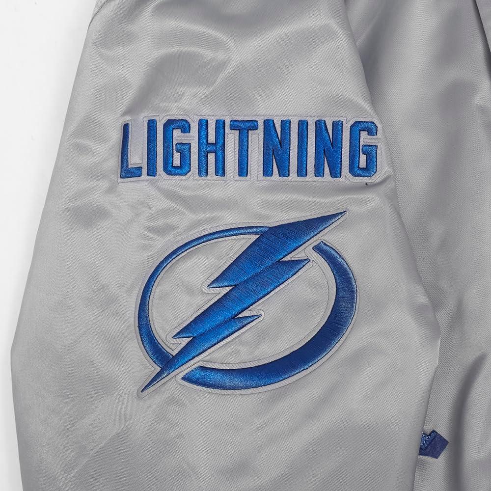 imagePro Standard Mens NHL Old English Satin JacketGray