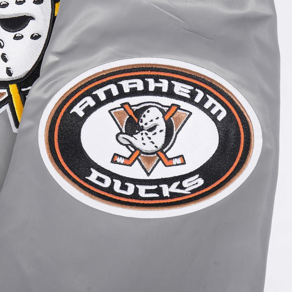imagePro Standard Mens NHL Old English Satin JacketGray
