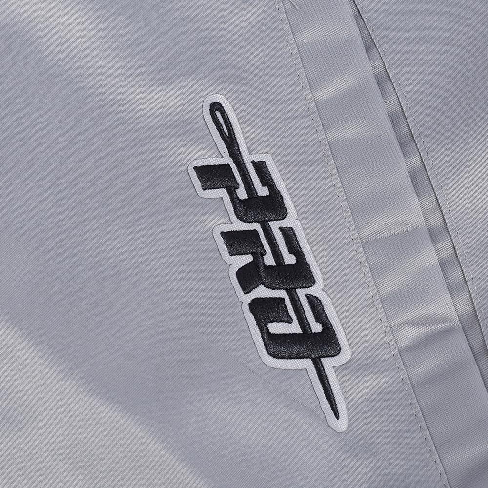 imagePro Standard Mens NHL Old English Satin JacketGray