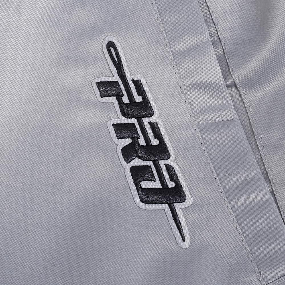 imagePro Standard Mens NHL Old English Satin JacketGray